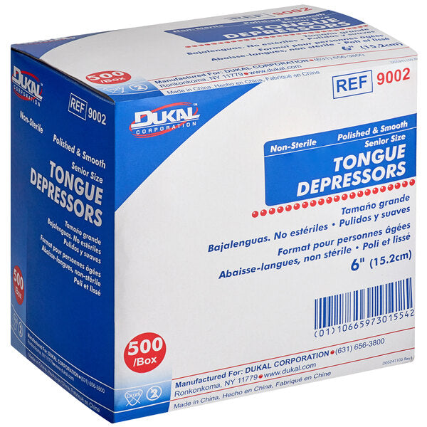 25-900-003 First Aid Only Tongue Depressors, 6", 500 Per Box - Sold per Each