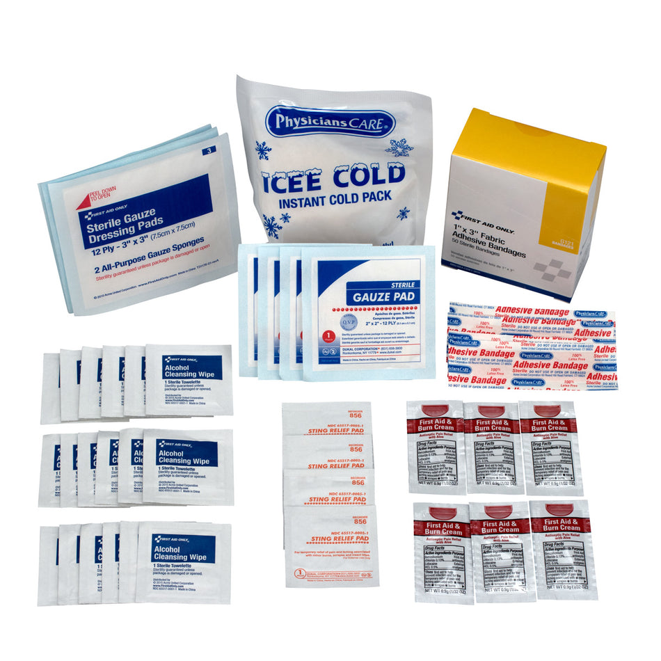 40001-001 First Aid Only First Aid Refill Pack, 95 Pieces - Sold per Each