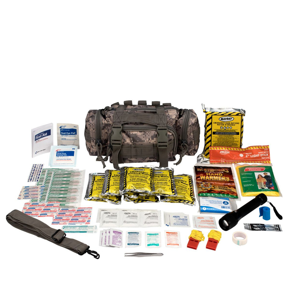 90453-001 First Aid Only Camillus First Aid 3 Day Survival Kit with Emergency Food and Water, Black (73 Piece Kit) - Sold per Each