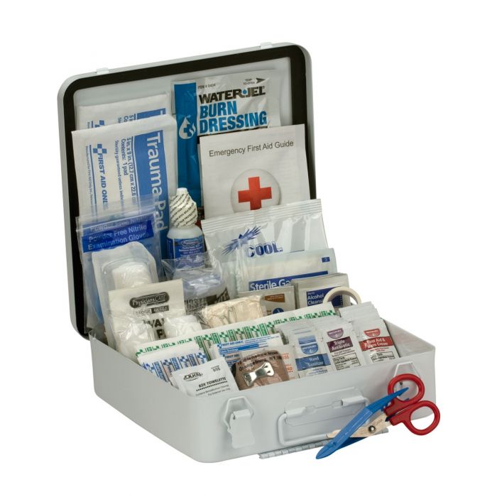 90564 First Aid Only 50 Person Bulk Metal First Aid Kit, ANSI Compliant - Sold per Each