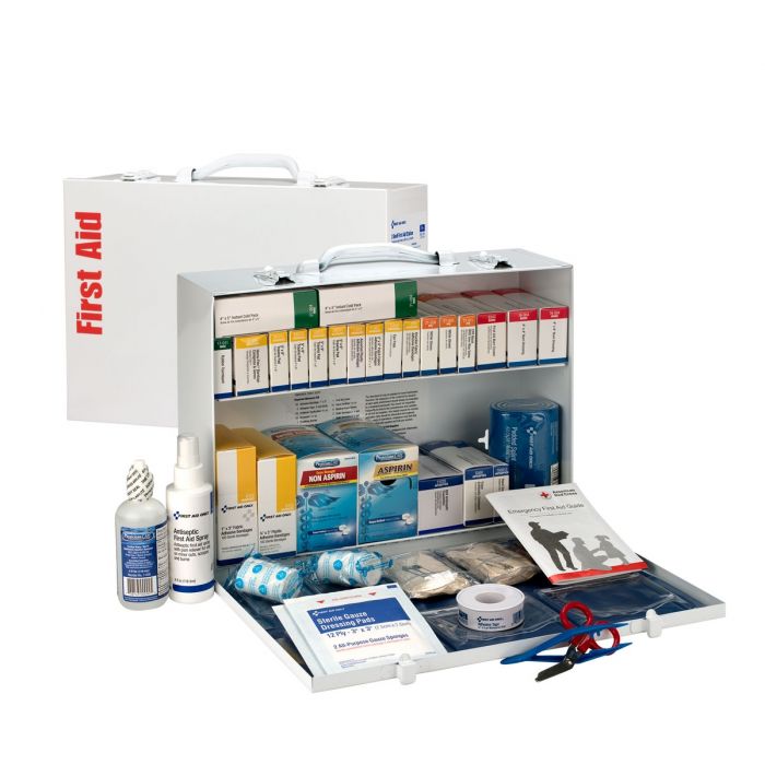 90573 First Aid Only 2 Shelf First Aid Cabinet With Medications, ANSI Compliant - Sold per Each