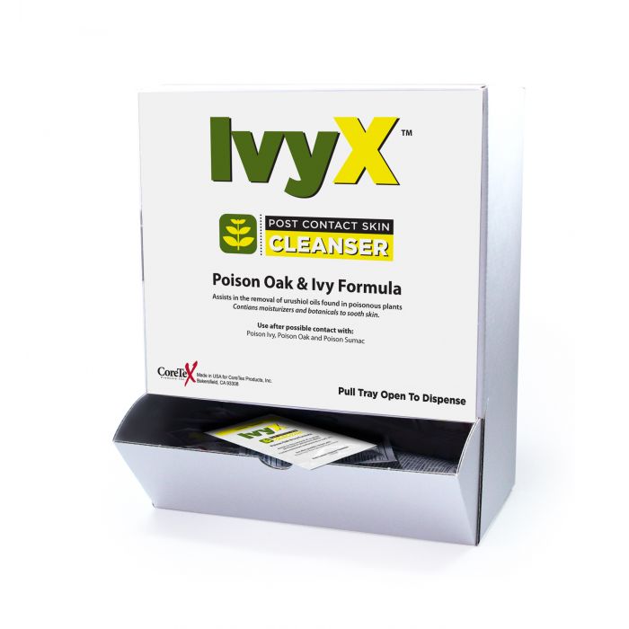 18-062 First Aid Only IvyX Post-Contact Cleanser Packets, 25 Per Box - Sold per Box