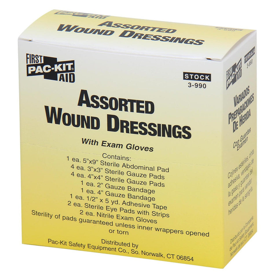 3-990 First Aid Only Large Wound Dressing Pack - Sold per Each