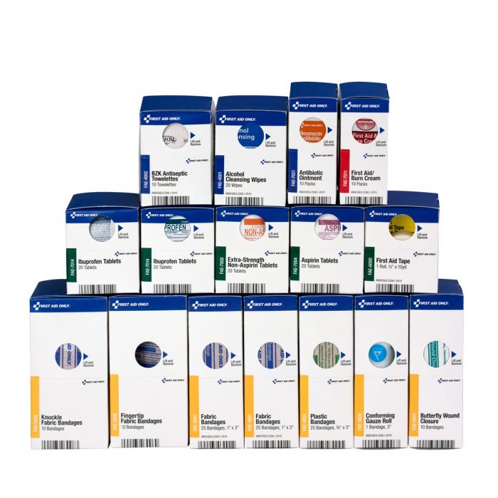 700002 First Aid Only Refill For SmartCompliance Cabinet With Medications (1000-FAE-0103) - Sold per Each