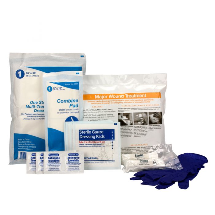 71-130 First Aid Only 22 Piece First Aid Triage Pack - Major Wound Triage Treatment - Sold per Each