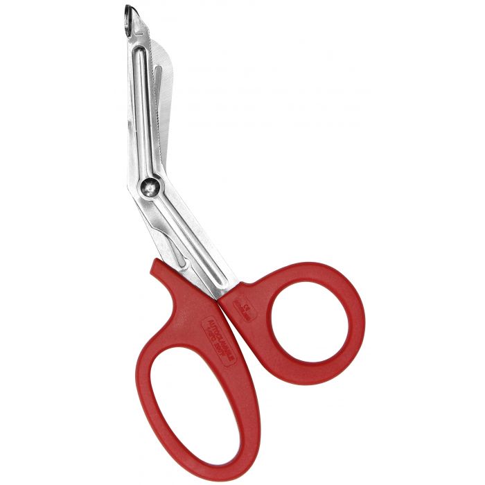 90510 First Aid Only 7" Stainless Steel Bandage Shears Red Handle - Sold per Each