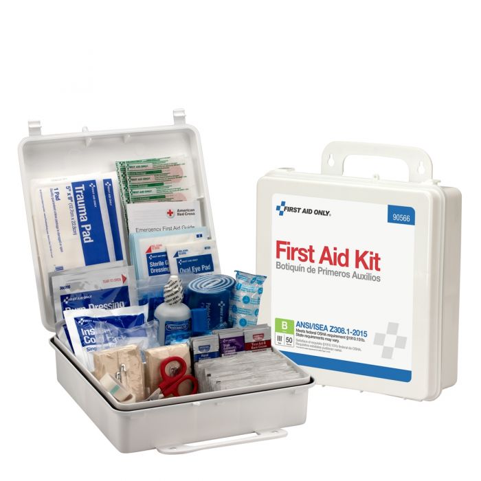90566C First Aid Only 50 Person Bulk Plastic First Aid Kit, ANSI Compliant - Sold per Each