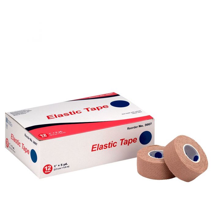 90885 First Aid Only 1"X5 Yd. Elastic Tape, 12/Box - Sold per Box