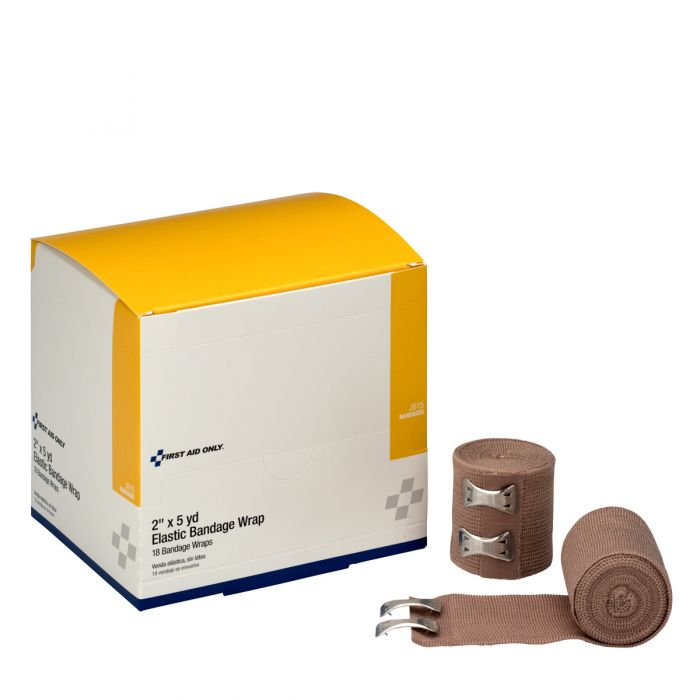 J615 First Aid Only 2"X5 Yd Elastic Bandage, 18 Per Box - Sold per Box