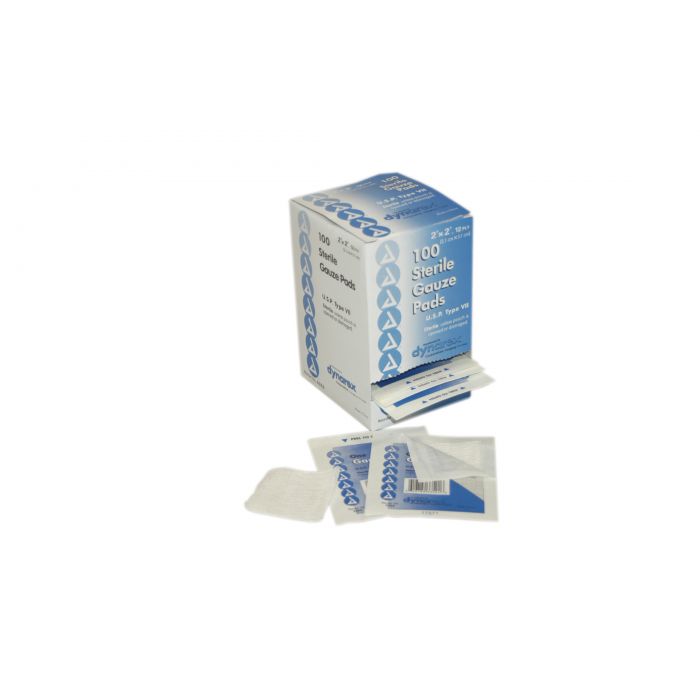 3-102 First Aid Only 2"x2" Sterile Gauze Pads, 100 Per Box - Sold per Box