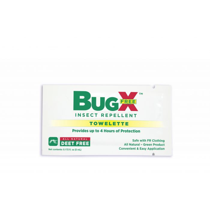18-830 First Aid Only BugX DEET FREE Insect Repellent Wipes, 300 Per Box - Sold per Each