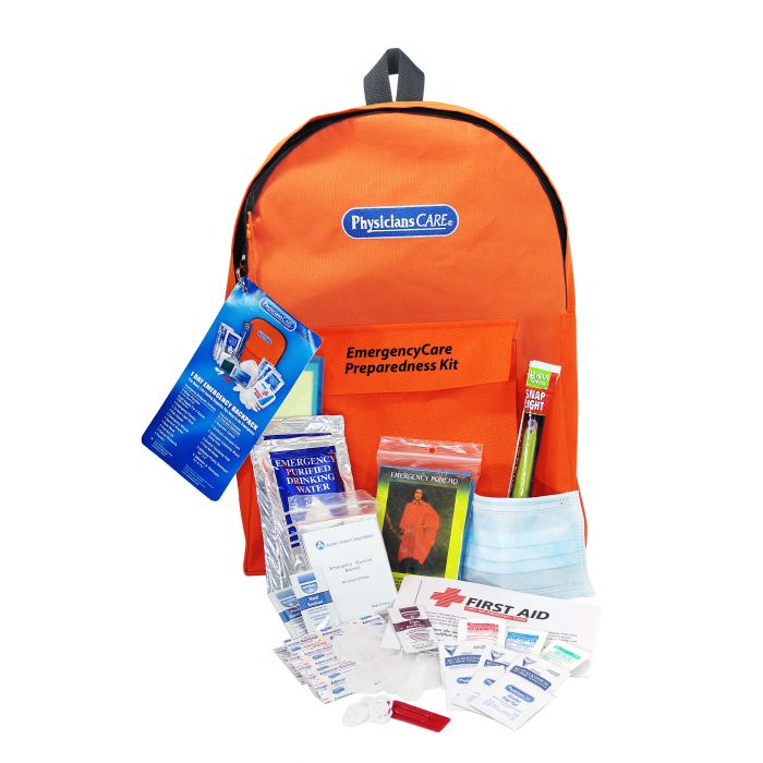 90123 First Aid Only Emergency Preparedness 1 Day Backpack - Sold per Each