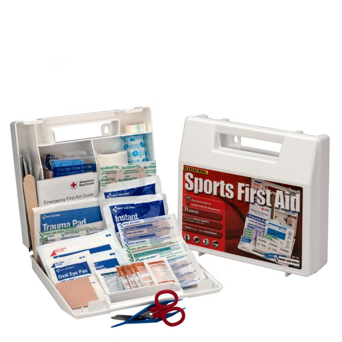 SM-134 First Aid Only 10 Person Sports First Aid Kit, Plastic Case - Sold per Each