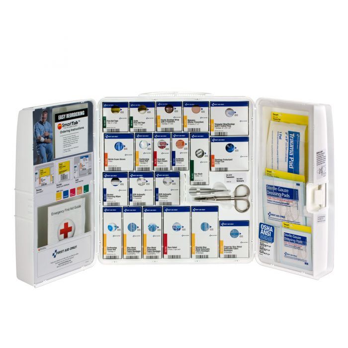 1301-FAE-0103 First Aid Only 50 Person Large Plastic SmartCompliance Food Service Cabinet Without Medications - Sold per Each