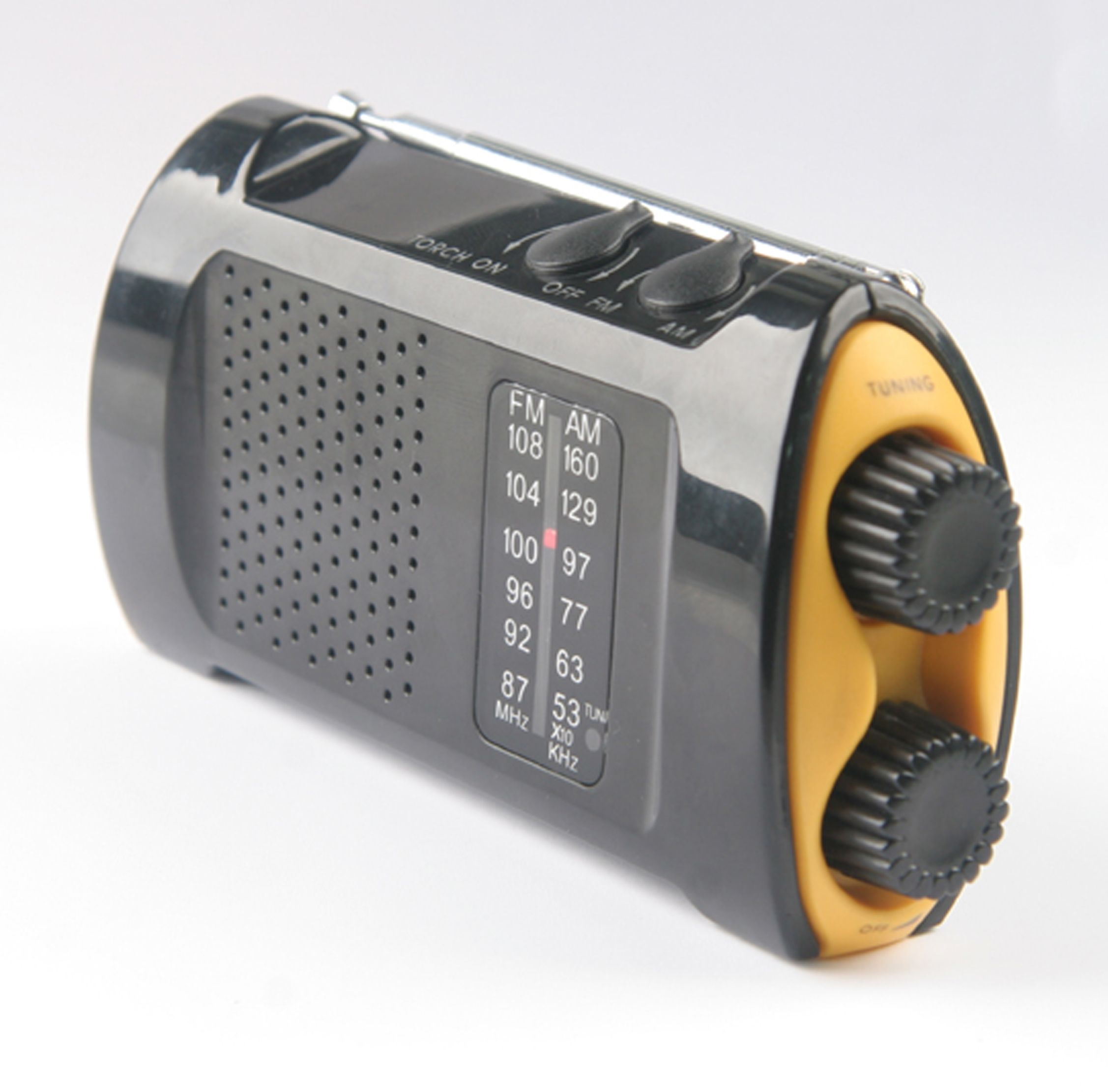 90423-001 First Aid Only Handheld Portable Crank Radio With Flashlight ...