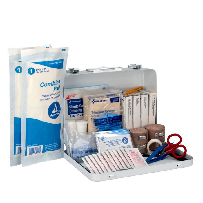 5216 First Aid Only 25 Person Loggers First Aid Kit, Metal Weatherproof Case - Sold per Each