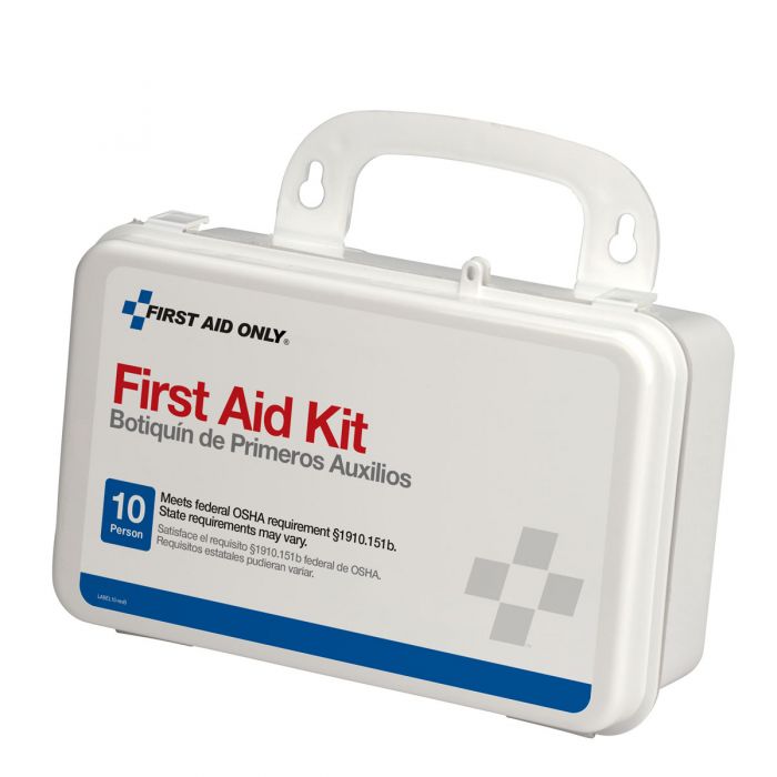 6060 First Aid Only 10 Person First Aid Kit, Weatherproof Plastic Case - Sold per Each
