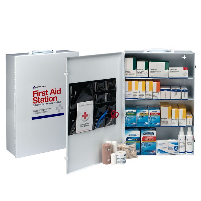6175 First Aid Only 4 Shelf OSHA First Aid Station - Sold per Each