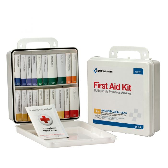 90601 First Aid Only 50 Person 24  First Aid Kit, Plastic, Weatherproof, Unit ANSI A+, Type III - Sold per Each
