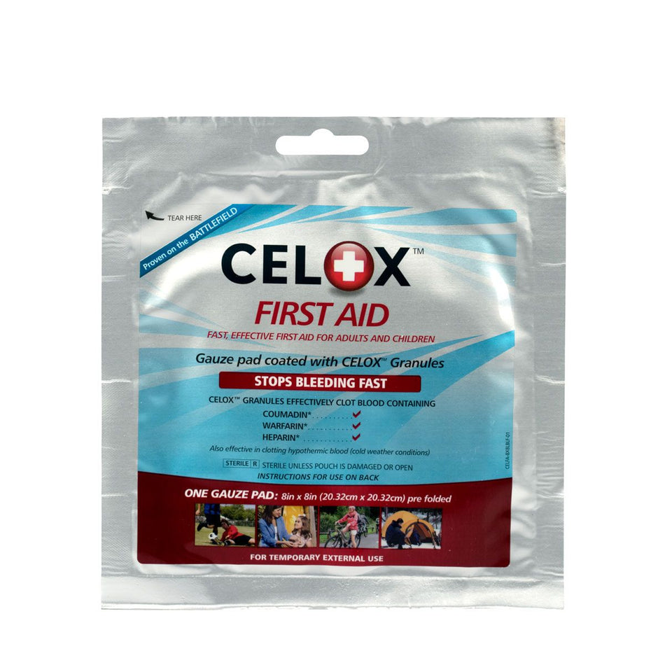 90777-001 First Aid Only Celox 8"X8" Gauze Pad - Sold per Each