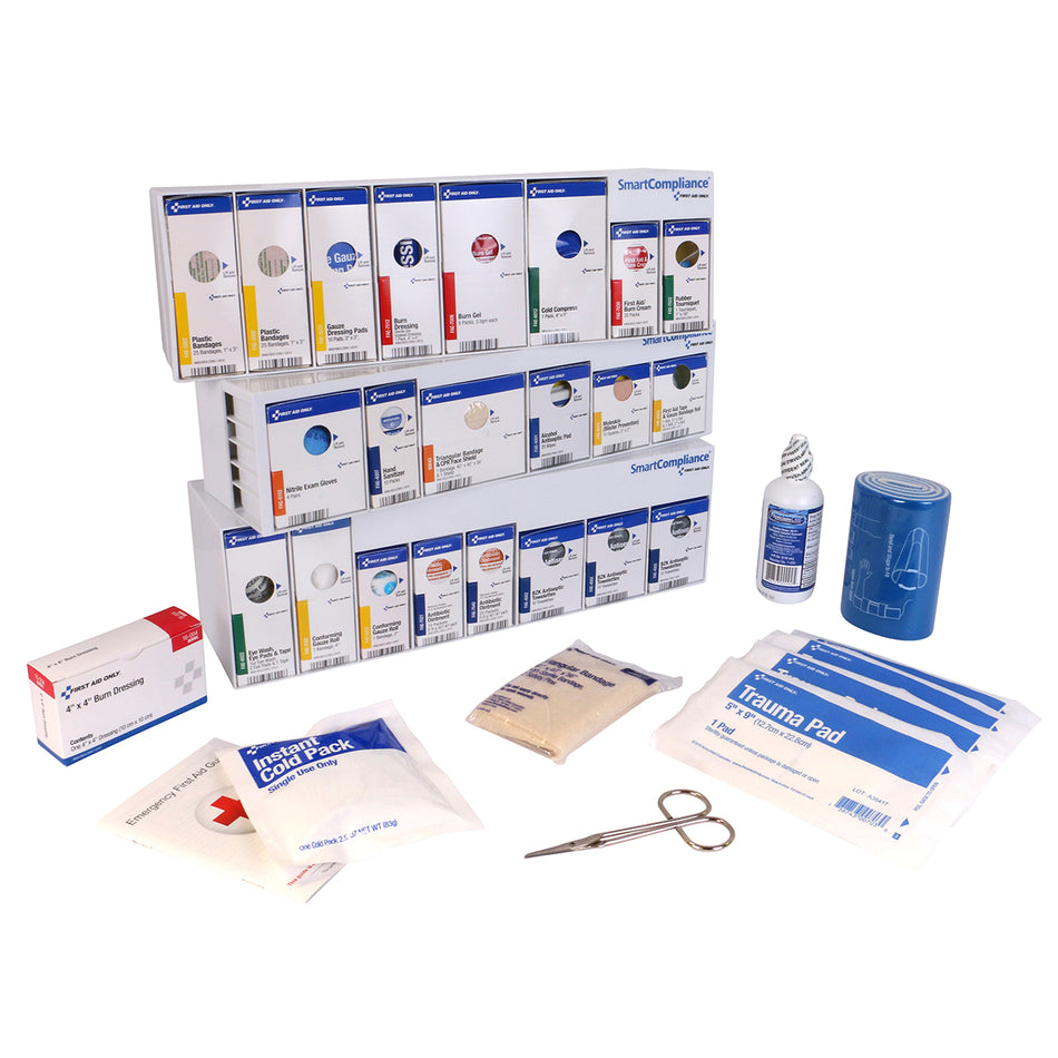 91131-021 First Aid Only SmartCompliance RetroFit  Business without Medications, 100 Person, ANSI Compliant - Sold per Each