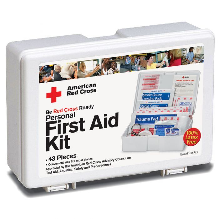 9160-RC First Aid Only American Red Cross Family First Aid Plastic Kit - Sold per Each