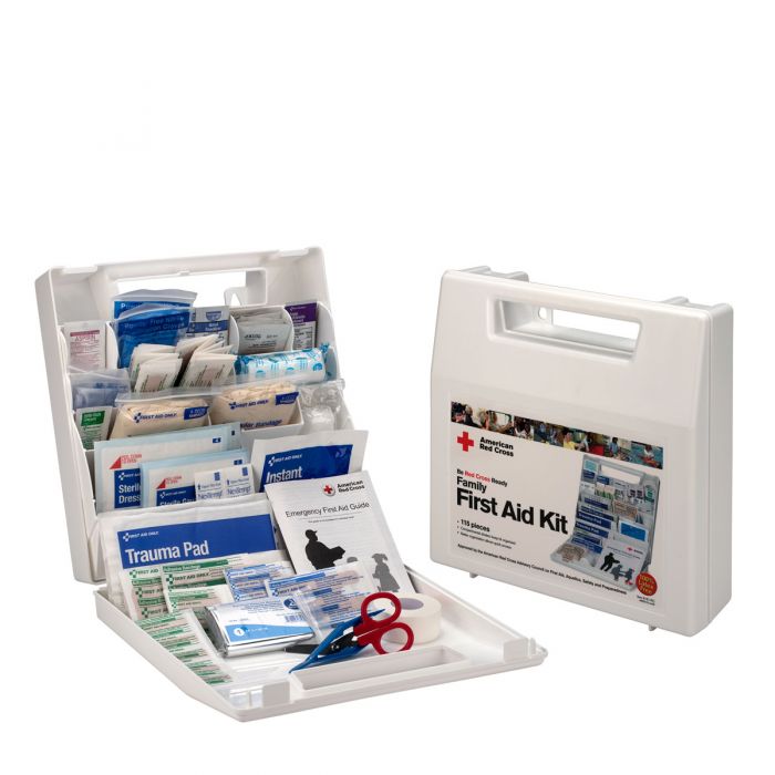 9161-RC First Aid Only American Red Cross Deluxe Family First Aid Kit, Plastic Case - Sold per Each