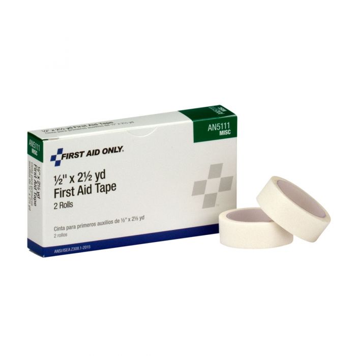 AN5111 First Aid Only 1/2"X 2.5 Yd. First Aid Tape, 2 Per Box - Sold per Box