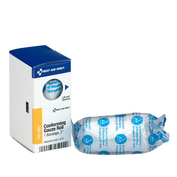FAE-5002 First Aid Only SmartCompliance Refill 2" Conforming Gauze Roll, 1 Per Box - Sold per Box