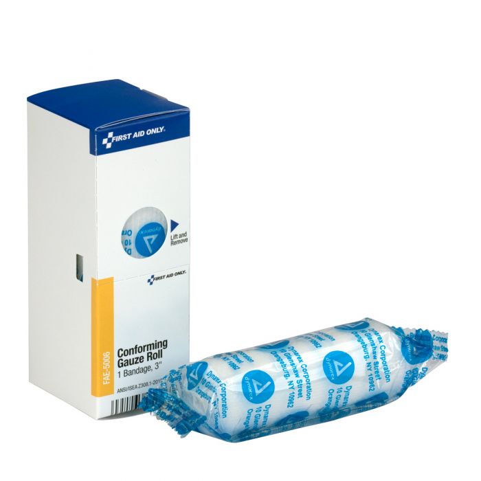 FAE-5006 First Aid Only SmartCompliance Refill 3" Conforming Gauze Roll, 1 Per Box - Sold per Box