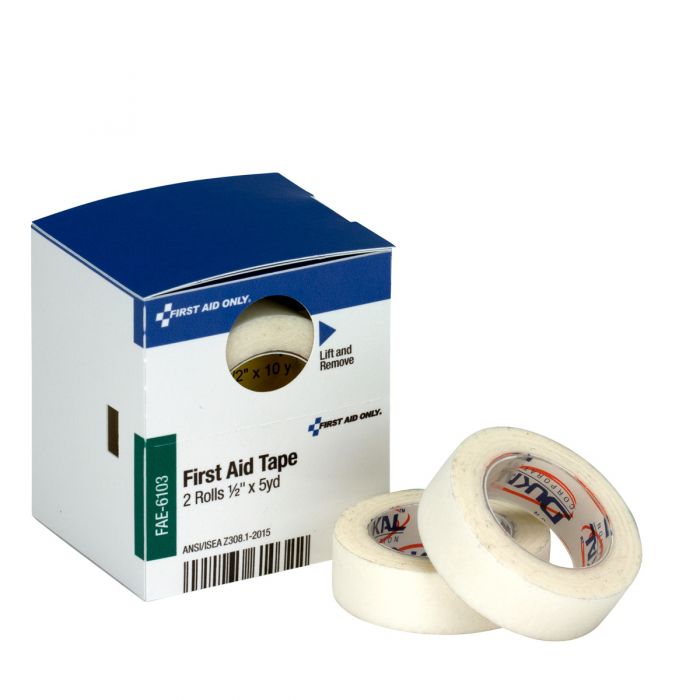 FAE-6103 First Aid Only SmartCompliance Refill 1/2" x 5 yd First Aid Tape, 2 per Box - Sold per Box