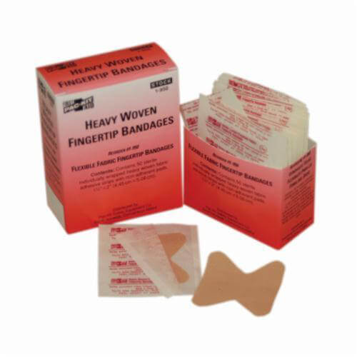 1-950-001 First Aid Only Heavy Woven Fingertip Bandages, 50 Per Box - Sold per Box