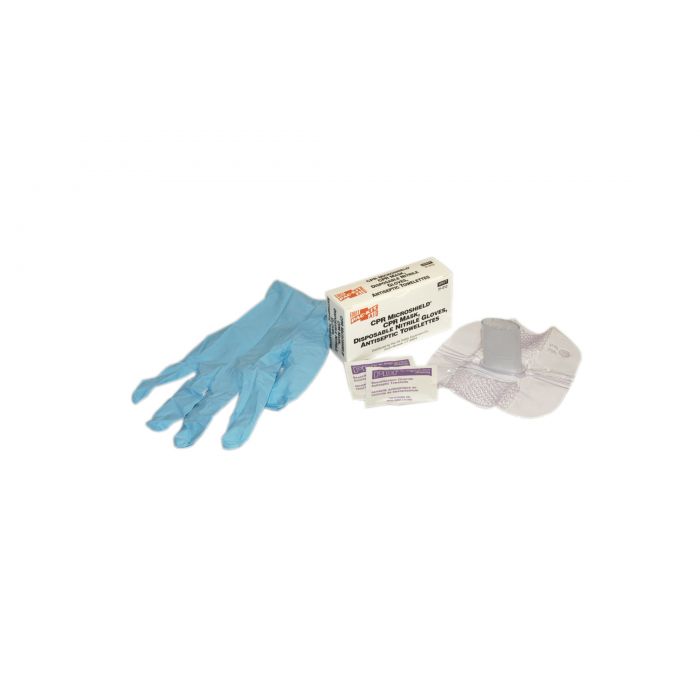 21-012 First Aid Only CPR Microshield, Gloves, Wipes  - Sold per Each