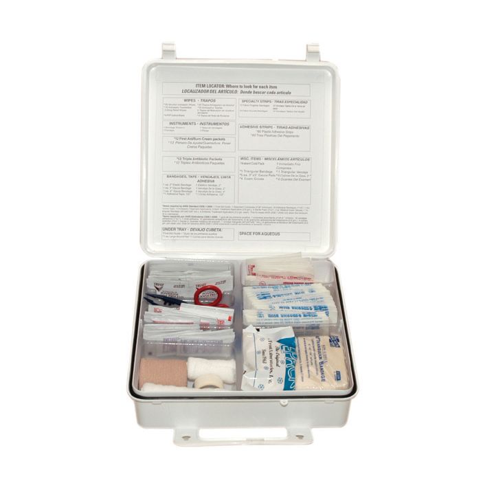 6088 First Aid Only 50 Person First Aid Kit, Weatherproof Plastic Case - Sold per Each