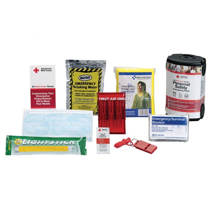 RC-612 First Aid Only American Red Cross Personal Safety Emergency Pack By First Aid Only - Sold per Each