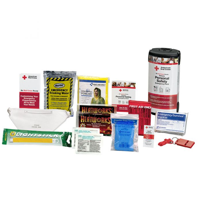 RC-613 First Aid Only American Red Cross Deluxe Personal Safety Emergency Pack By First Aid Only - Sold per Each