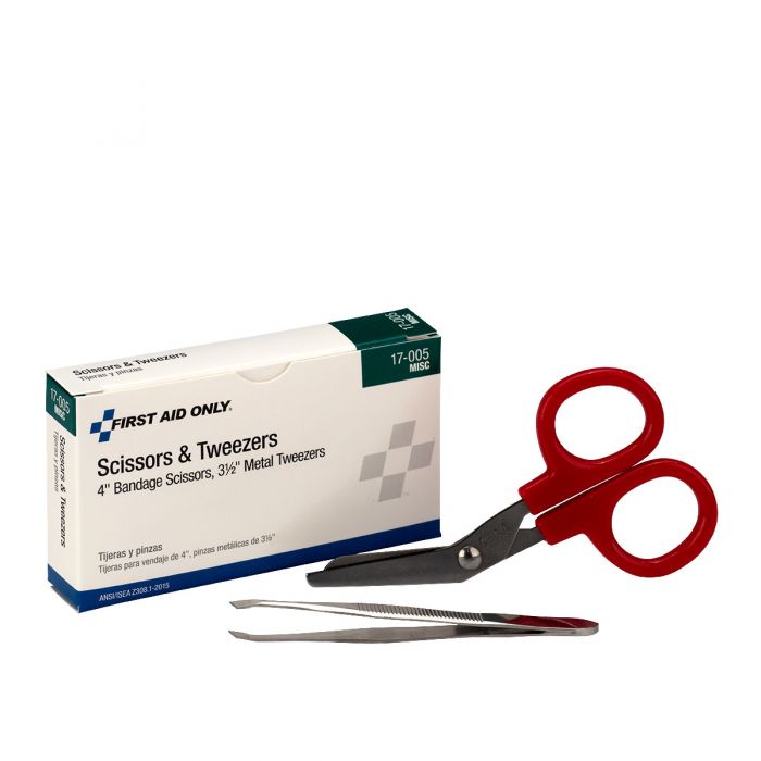 17-005-001 First Aid Only Scissors & Metal Forcep Pack - Sold per Each