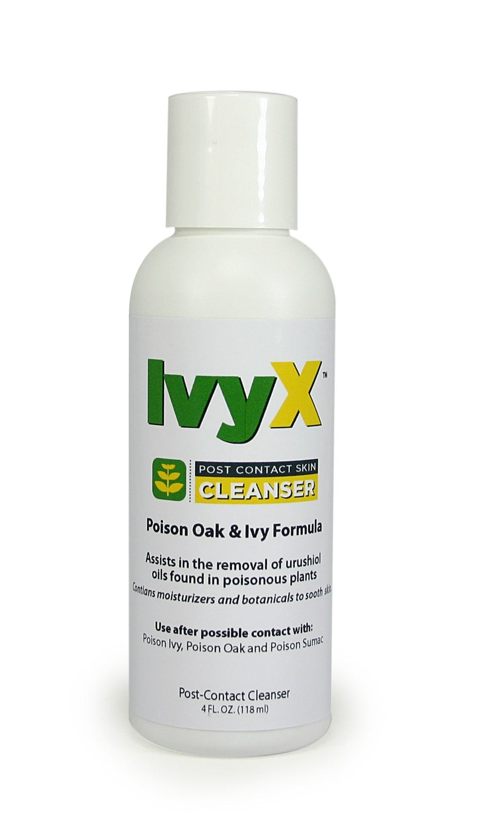 18-060 First Aid Only IvyX Post-Contact Cleanser, 4 oz. Tottle - Sold per Each