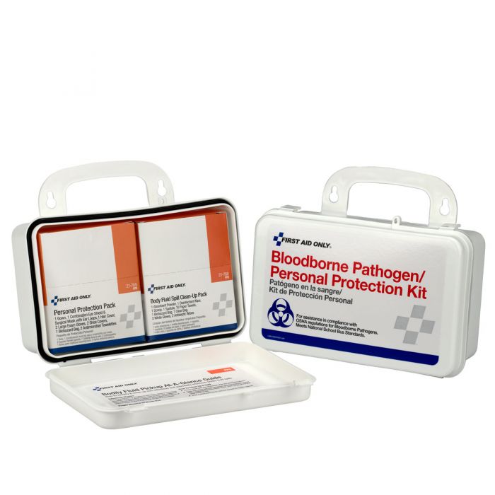 3060 First Aid Only Blood Borne Pathogen (BBP) Unitized Spill Clean Up Kit, Plastic Case - Sold per Each