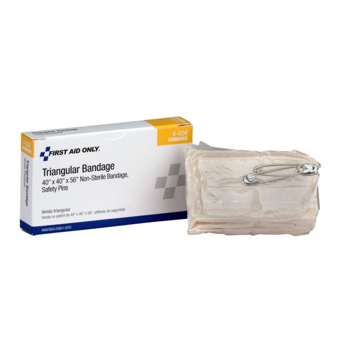 4-006-002 First Aid Only 40"X40"X56" Muslin Triangular Bandage, 1 Per Box - Sold per Box