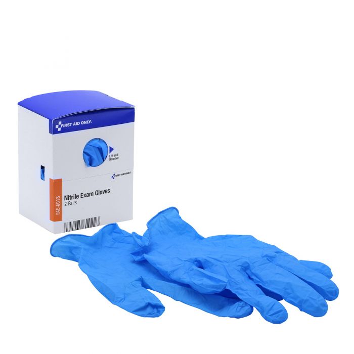 FAE-6018-001 First Aid Only SmartCompliance Refill Nitrile Gloves, 2 Pairs per Box - Sold per Box