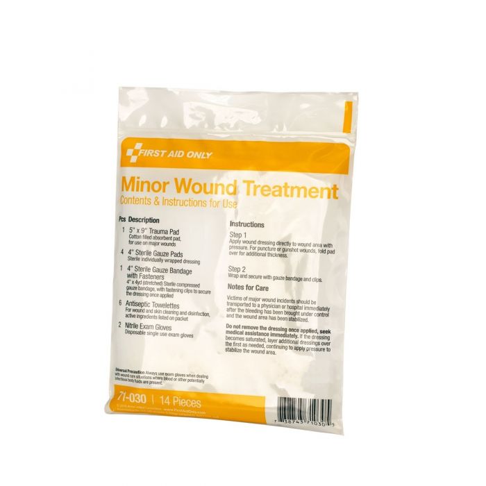 71-030 First Aid Only 14 Piece Minor Wound Triage Pack - Sold per Each