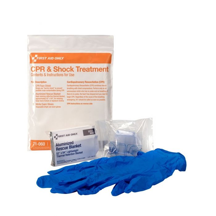 71-060 First Aid Only 4 Piece First Aid Triage Pack - CPR And Shock Kit - Sold per Each