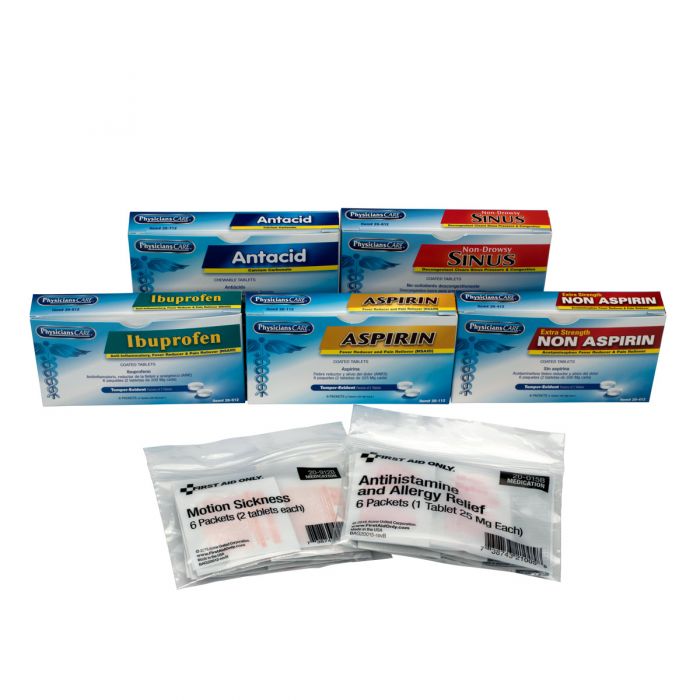71-050 First Aid Only 78 Piece First Aid Triage Pack - Necessary Medications - Sold per Each