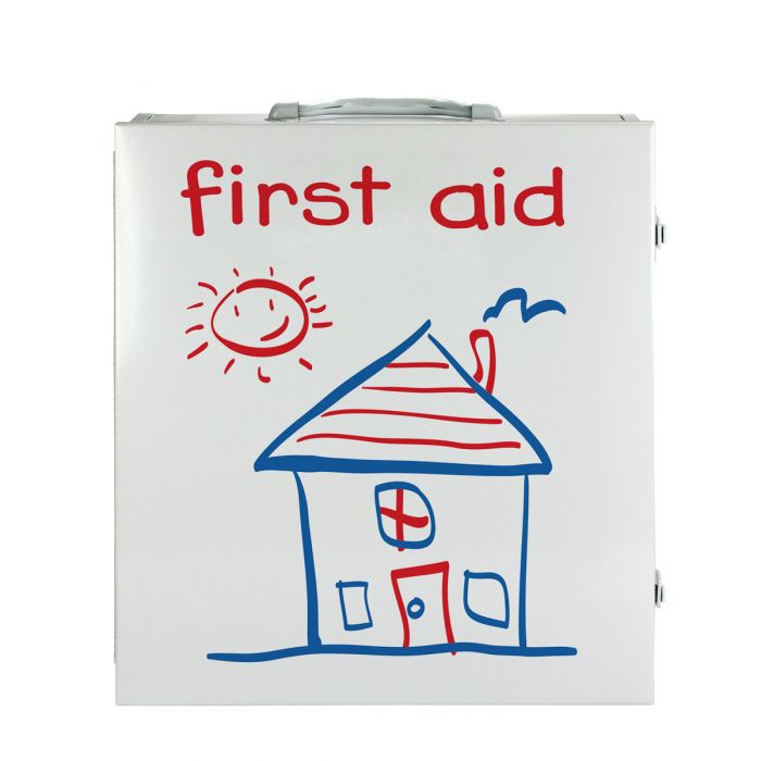 712005 First Aid Only Pediatric 3 Shelf First Aid Metal Station - Sold per Each