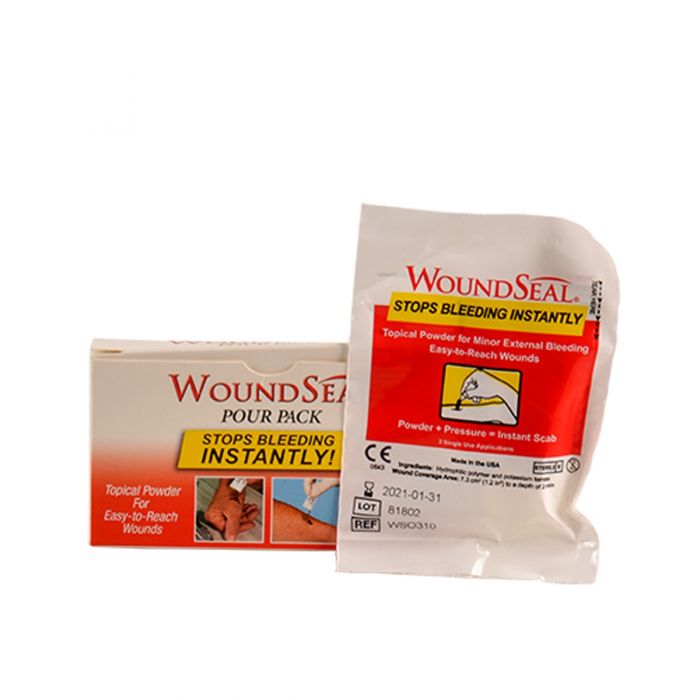 90358 First Aid Only Wound Seal Blood Clot Powder, Pour Packs, Box Of 2 - Sold per Box