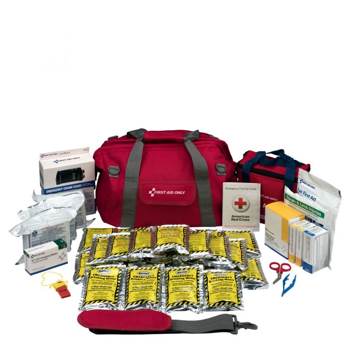 90489 First Aid Only Emergency Preparedness, 24 Person, Large Fabric Bag First Aid Kit - Sold per Each