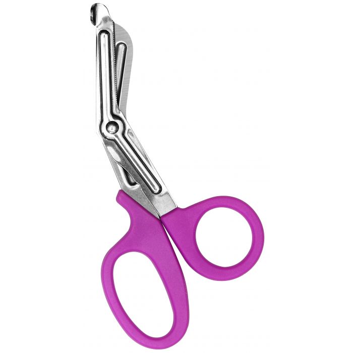 90505 First Aid Only 7" Stainless Steel Bandage Shears Purple Handle - Sold per Each