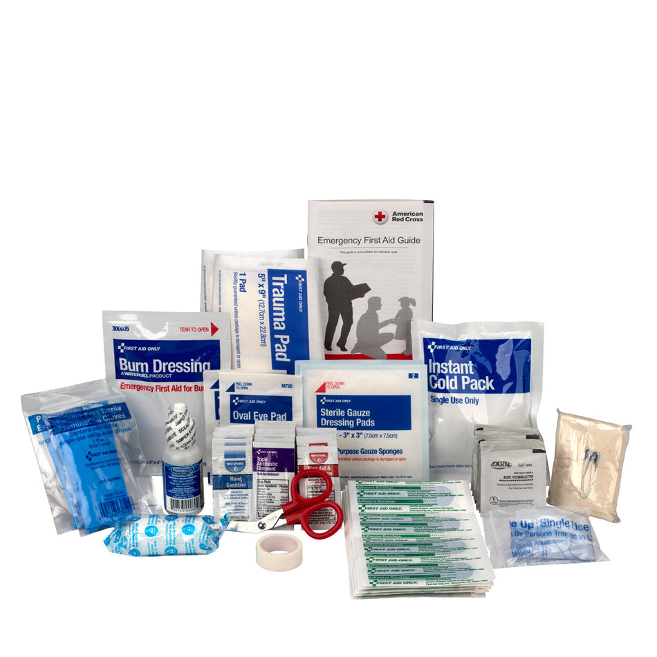 90951 First Aid Only 25 Person Refill Kit, ANSI 2015 Class A, Restaurant version - Sold per Each