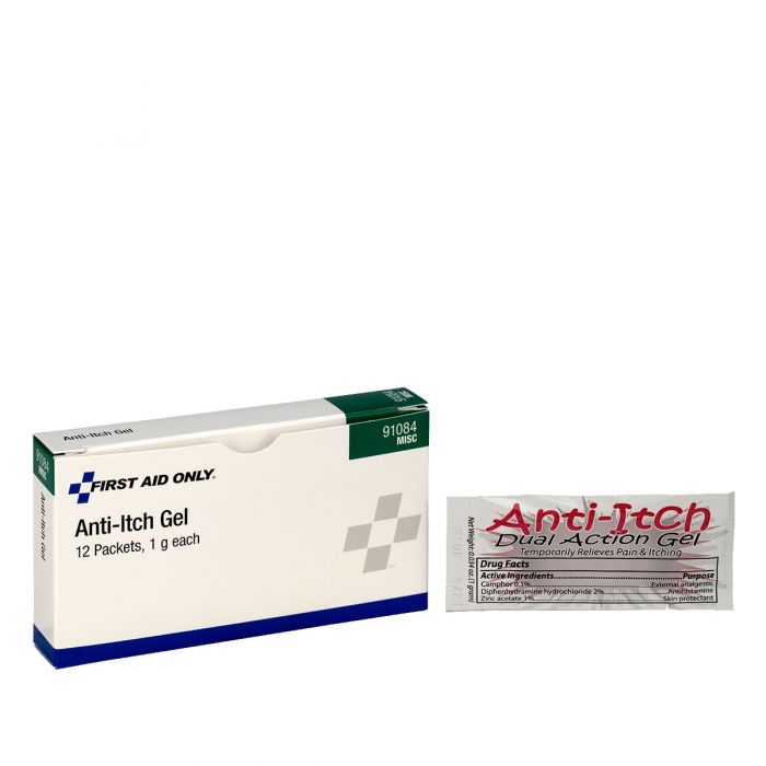 91084 First Aid Only Anti-Itch Gel, 12 Per Box - Sold per Box